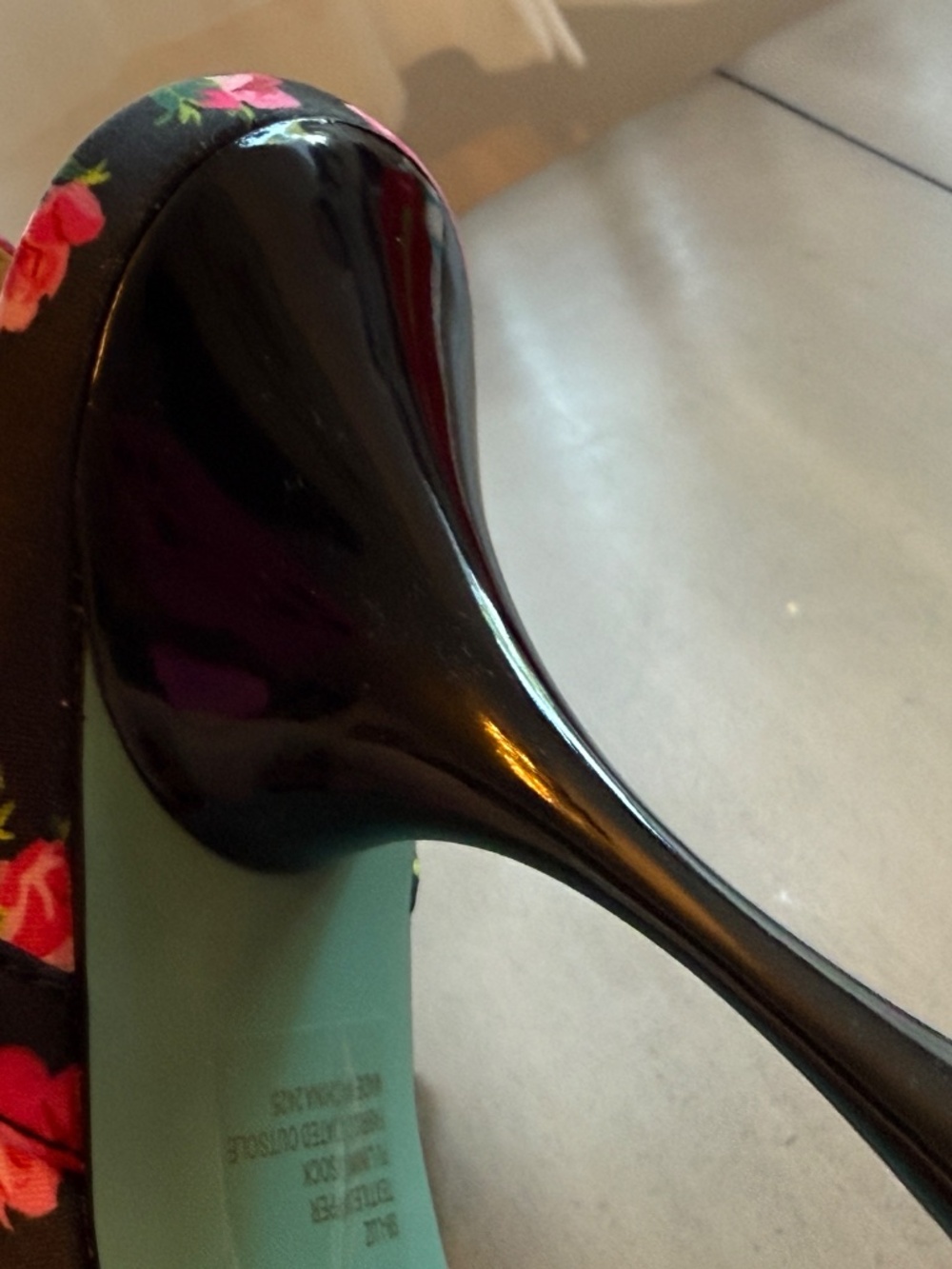 Betsey Johnson Luz floral sandals heels pumps bow pearl womens 9 - Picture 5 of 12